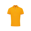Contrast Coolchecker® Polo in sunflower-red