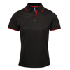 Women'S Contrast Coolchecker® Polo in black-red