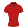 Women'S Contrast Coolchecker® Polo in red-black