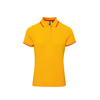 Women'S Contrast Coolchecker® Polo in sunflower-red