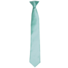 Colours' Satin Clip Tie in aqua