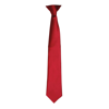 Colours' Satin Clip Tie in burgundy