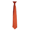 Colours' Satin Clip Tie in chestnut