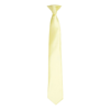 Colours' Satin Clip Tie in lemon