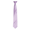 Colours' Satin Clip Tie in lilac
