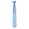 Colours' Satin Clip Tie in mid-blue