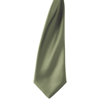 Colours' Satin Clip Tie in olive