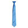 Colours' Satin Clip Tie in sapphire