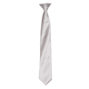 Colours' Satin Clip Tie in silver-grey