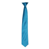 Colours' Satin Clip Tie in teal