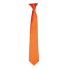 Colours' Satin Clip Tie in terracotta