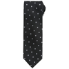 Woven Squares Tie in black