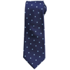 Woven Squares Tie in navy