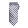Double Stripe Tie in silver-darkgrey