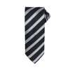 Waffle Stripe Tie in black-darkgrey