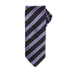 Waffle Stripe Tie in black-richviolet