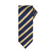 Waffle Stripe Tie in navy-gold