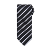 Sports Stripe Tie in black-silver