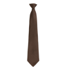 Colours Fashion Clip Tie in brown