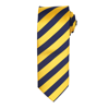 Club Stripe Tie in gold-navy