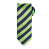 Club Stripe Tie in lime-navy