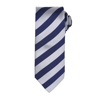 Club Stripe Tie in silver-navy