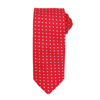 Squares Tie in red