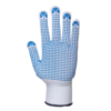 Nylon Polka Dot Glove (A110) in blue-white