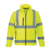 Hi-Vis Softshell Jacket (3L) (S428) in yellow