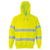 Hi-Vis Hooded Sweatshirt (B304) in yellow