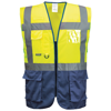 Hi-Vis Executive Vest (S476/C476) in yellow-navy