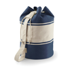 Canvas Duffle in navy-natural