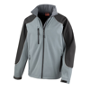 Ice Fell Hooded Softshell Jacket in grey-black