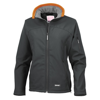 Women'S Softshell Jacket in black-orangecollar