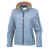 Women'S Softshell Jacket in sky-orangecollar