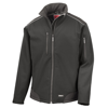 Ripstop Softshell Workwear Jacket in black-black