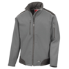 Ripstop Softshell Workwear Jacket in grey-black