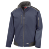 Ripstop Softshell Workwear Jacket in navy-black