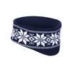 Fair Isle Head Warmer in navy-white