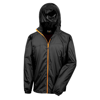 Hdi Quest Lightweight Stowable Jacket in black-orange