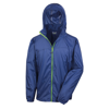 Hdi Quest Lightweight Stowable Jacket in navy-lime