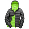 Women'S Urban Snow Bird Hooded Jacket in black-lime