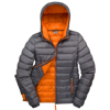 Women'S Urban Snow Bird Hooded Jacket in grey-orange