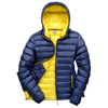 Women'S Urban Snow Bird Hooded Jacket in navy-yellow