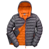 Urban Snow Bird Hooded Jacket in grey-orange