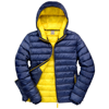 Urban Snow Bird Hooded Jacket in navy-yellow