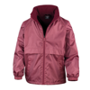 Core Junior Microfleece Lined Jacket in burgundy