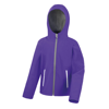 Core Junior Tx Performance Hooded Softshell Jacket in purple-grey