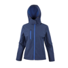 Women'S Core Tx Performance Hooded Softshell Jacket in navy-royal