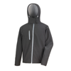 Core Tx Performance Hooded Softshell Jacket in black-grey